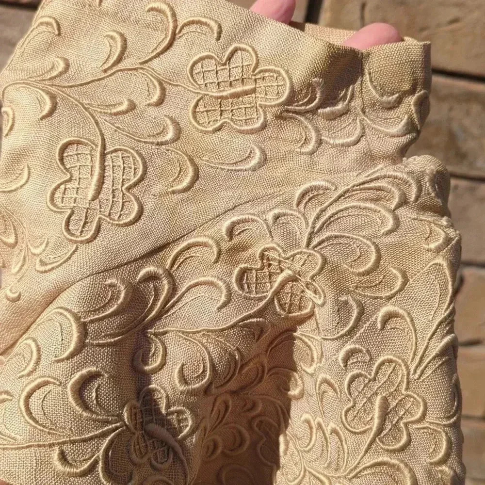 1950's Linen Dress - Picture 8 of 12
